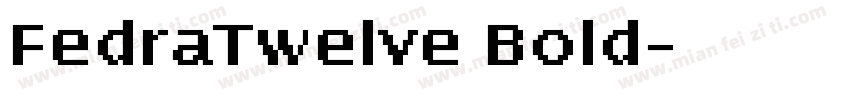 FedraTwelve Bold字体转换